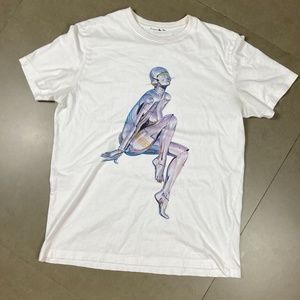 Sorayama ‘85 Sitting Robot Graphic Art Print Shirt